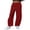 Red#02, variant on Cargo Pants Women Elastic Waist Hiking Cargo Pant Womens Summer Casual Solid Quickly Dry Baggy Lightweight Comfy Outdoor Camping Athletic Pant