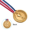 thumbnail image 4 of Uxcell 1.5" Mini Plastic Bronze Award Medals 3rd Prize Medals with Ribbon for Games Sports 24 Pack, 4 of 6