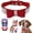 Red 2, variant on Mumup 1Pack Dog Collar Girl with Bow, Female Rhinestone Puppy Collar Bling Diamond Sparkly Crystal Jewelry Cute Adjustable for XXS Small Medium Cat Pet Kitten Yorkie