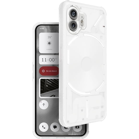TUDIA for Nothing 2, [SKN] Semi-Transparent TPU Bumper Case Cover (Frosted Clear)