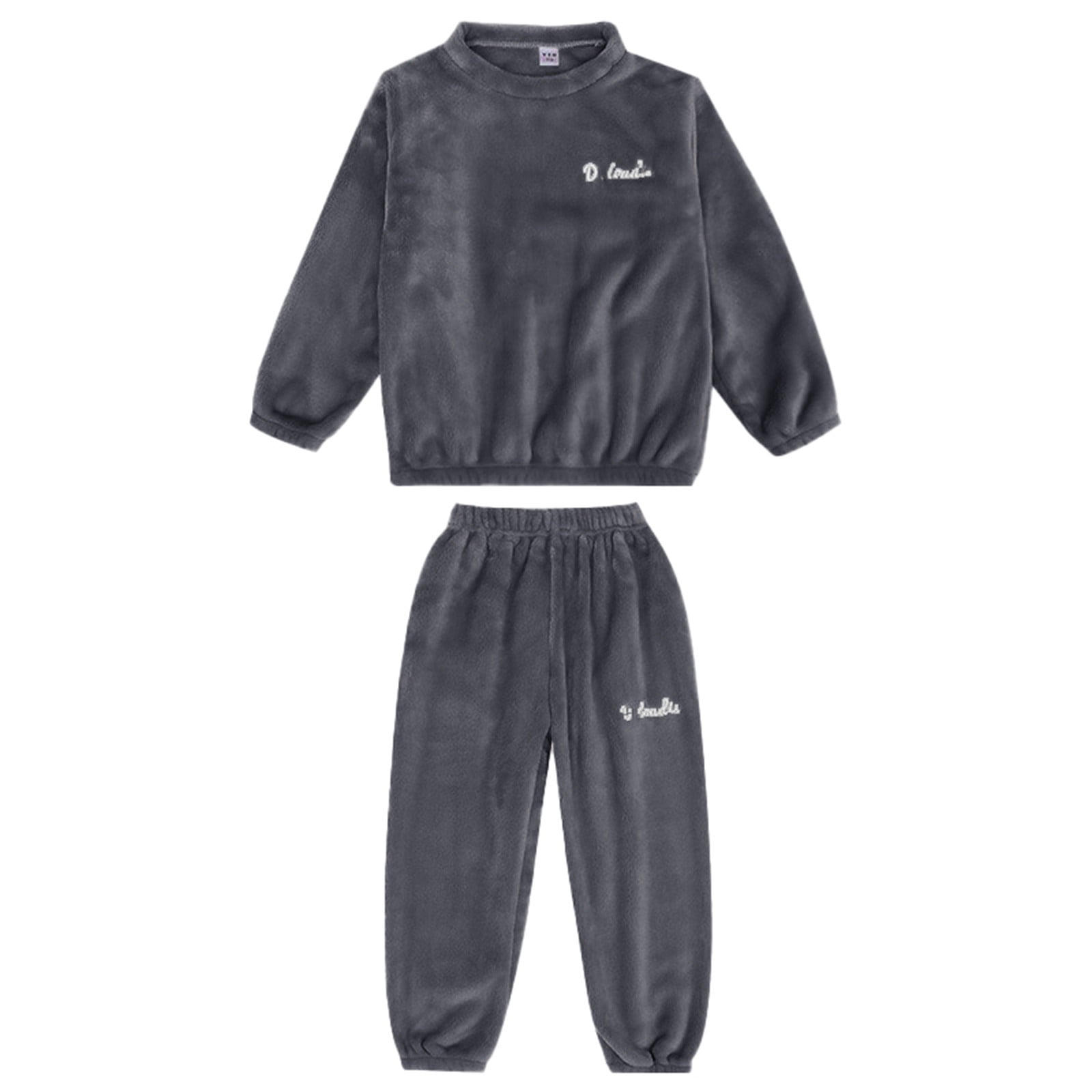 Survêtement Enfant Fille - Ensemble Flanelle Duveteux - Pantalon Jogging Polaire Chaud Et Doux