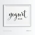 thumbnail image 1 of Yogurt Bar Formal Black & White Wedding Party Signs, 1 of 1