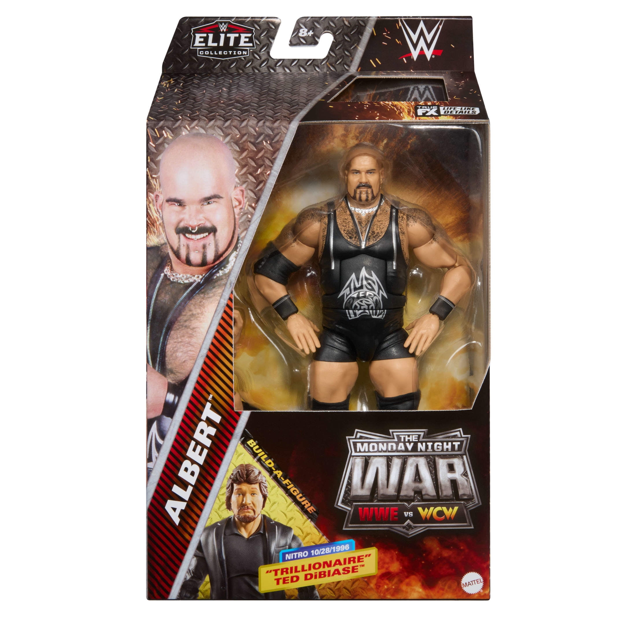 WWE Monday Night War Elite Collection Albert Action Figure & Accessories 6-inch Collectible Set