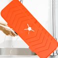 thumbnail image 5 of Alfombrilla de agua para grifo de cocina, protector contra salpicaduras para fregadero, protector para encimera (naranja), 5 of 5