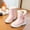 Pink, variant on LvhaoGJOB Girls' Faux Fur Lined Snow Boots with Non-Slip Sole and Warm & Cozy