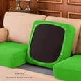 thumbnail image 7 of Subrtex Cushion Covers Separate Seat Stretch Textured Grid (2PCS, Grass Green), 7 of 7