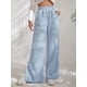 thumbnail image 1 of Pantalones casuales de cintura alta para mujer, pantalones de pana de color sólido europeo y americano con dobladillo con abertura y costuras para mujer, 1 of 6