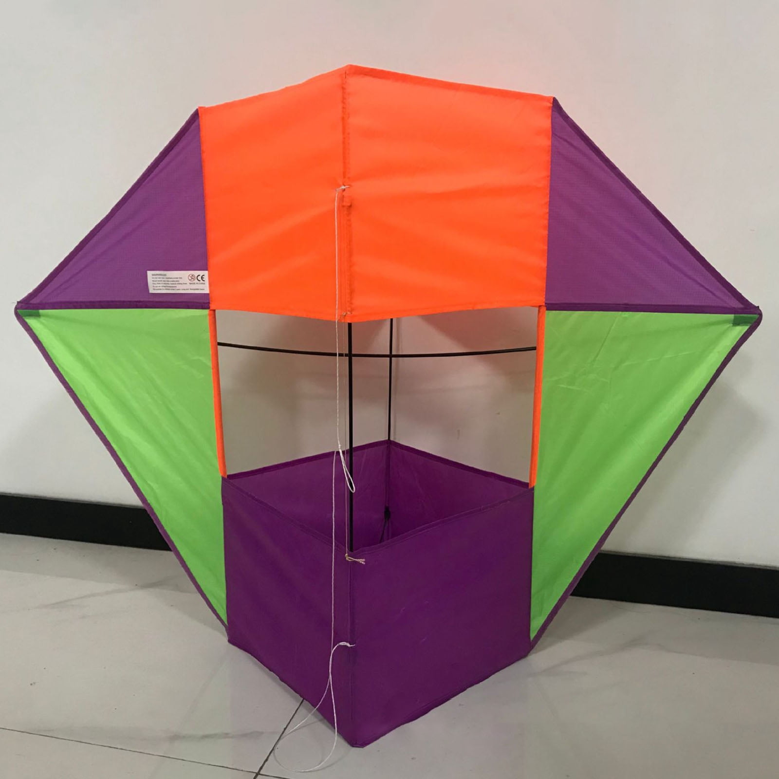 3D Stereo Huge Kite Big Cube Box Kite Tear Resistance Outdoor Sports Game Easy to Fly Soft Kite Single Line