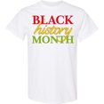 thumbnail image 3 of Inktastic Black History Month Red, Green, Yellow T-Shirt, 3 of 5