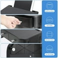 thumbnail image 3 of Adjustable heights Computer Monitor Stand Riser with 2 Storage Drawers Plastic,14.17 x8.66 x3.15 inches, 3 of 5