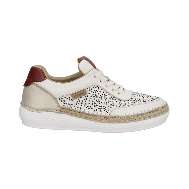 Tenis Mujer Lobo Solo Dama Piel Cómodas beige 23