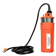 ECO-WORTHY 24V Submersible Deep Well Water Pump with 10ft Cable 1.6GPM 4 5A, Max Lift 230ft/70m, DC Pump/Alternative Energy Solar Battery Farm & Ranch Submersible Deep Well Pump