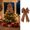 🌻 Coffee#190, variant on Christmas Bow 53cm Large Silk-Edged Velvet with Built-in Loop for Christmas Tree Mantel and Door Decor