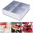thumbnail image 3 of mmirethe Adjustable Cake Mold Aluminum Alloy Baking Tool Square Pizza Frame Rectangle Baking Frame Cake Making Tool No.2, 3 of 5