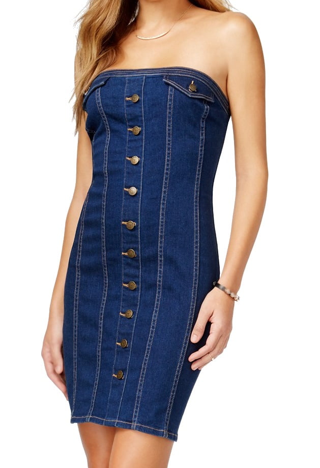 peacocks denim dress