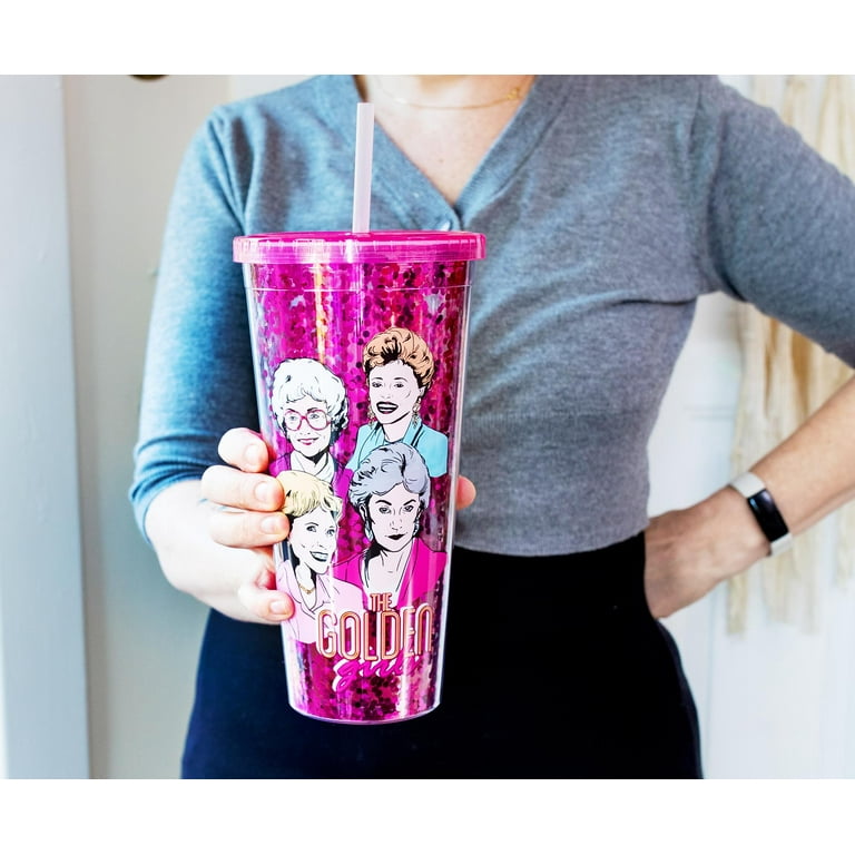 The Golden Girls Carnival Cup with Lid and Straw 24 Ounces