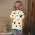 thumbnail image 3 of Frwgonr Little Girl Tops Short Sleeve Tees Casual Graphic Summer T-Shirts for Boys Yellow, Size 3-14 Years, 3 of 5