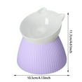 thumbnail image 2 of TIELUTT Ceramic Raised Cat Bowl Raised Cat Bowl Vomiting Cat Bowl Suitable For Indoor Cats Panniers For Small Dogs Dog Trimming Accessories Dog Bike Rack Train Dogs Leash Dog Trailer Accessories, 2 of 6