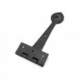 thumbnail image 6 of Renovators Supply Black Door Gate Strap Hinges 10" L Wrought Iron Classic Heart Tip Design Powder Coated Kitchen Cabinet Door Gate Strap Hinges Including Mounting Screws, 6 of 7