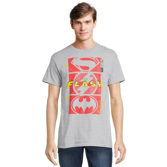 DC Comics Men's and Big Men's The Flash Super Icons Graphic Tee, Sizes S-3XL