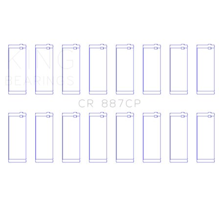 King Engine Bearings - 00-03 Ford F-650/F-750 T444E Connecting Rod Bearing Set (CR887CP)