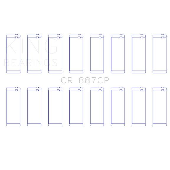 King Engine Bearings - 00-03 Ford F-650/F-750 T444E Connecting Rod Bearing Set (CR887CP)