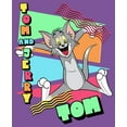 thumbnail image 2 of Girl's Tom and Jerry Just Retro Tom  Graphic Tee Purple Berry Small, 2 of 4