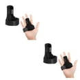 thumbnail image 1 of QualitChoice Fingers Splint Brace Simple Protective Gear Hands Stabilization Protector Adjustable Trigger Support Corrector Stabilizer Tool Black 2Set, 1 of 6