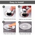 thumbnail image 5 of Tapón Universal para fregadero de baño, tapón de drenaje emergente, tapón de drenaje para bañera, orificios de drenaje estándar para baño, fregadero de cocina JAMW Sencillez, 5 of 5