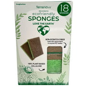 TerraNova Non-Scratch Ecofriendly Sponges, 18 Count