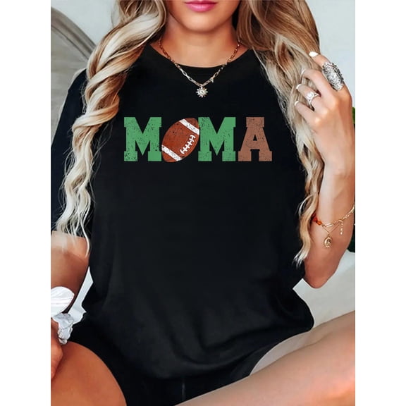Mama of The 1 Year Old Football First Birthday Boy Family T-Shirt