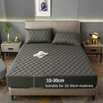 thumbnail image 2 of CHUNTIAN Waterproof Mattress Pad Protector Thickened Cotton Double Elastic Fitted Sheet Bed Covers Anti-slip Pad for Bed 160x200 180x200, 2 of 6