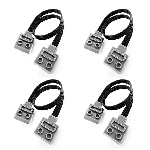 Power Functions Extension Wire 8886 （9.8inch/25cm (6 PCS) Compatible with Lego Motor MOC Technic Parts