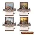 thumbnail image 3 of 1 llavero plegable con forma de libro para niños, juguete 3D para Año Nuevo, regalo de Navidad, alivio del estrés y la ansiedad, llavero pequeño con forma de castillo de dinosaurio para Navidad, 3 of 5