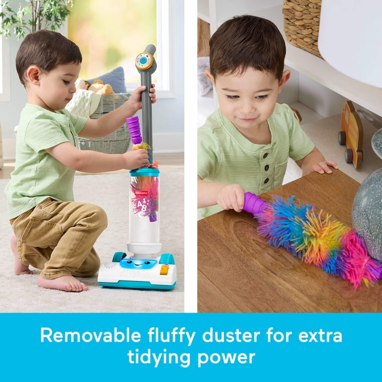 Fisher-Price Laugh & Learn 2-in-1 Vacuum Toy with Lights & Music