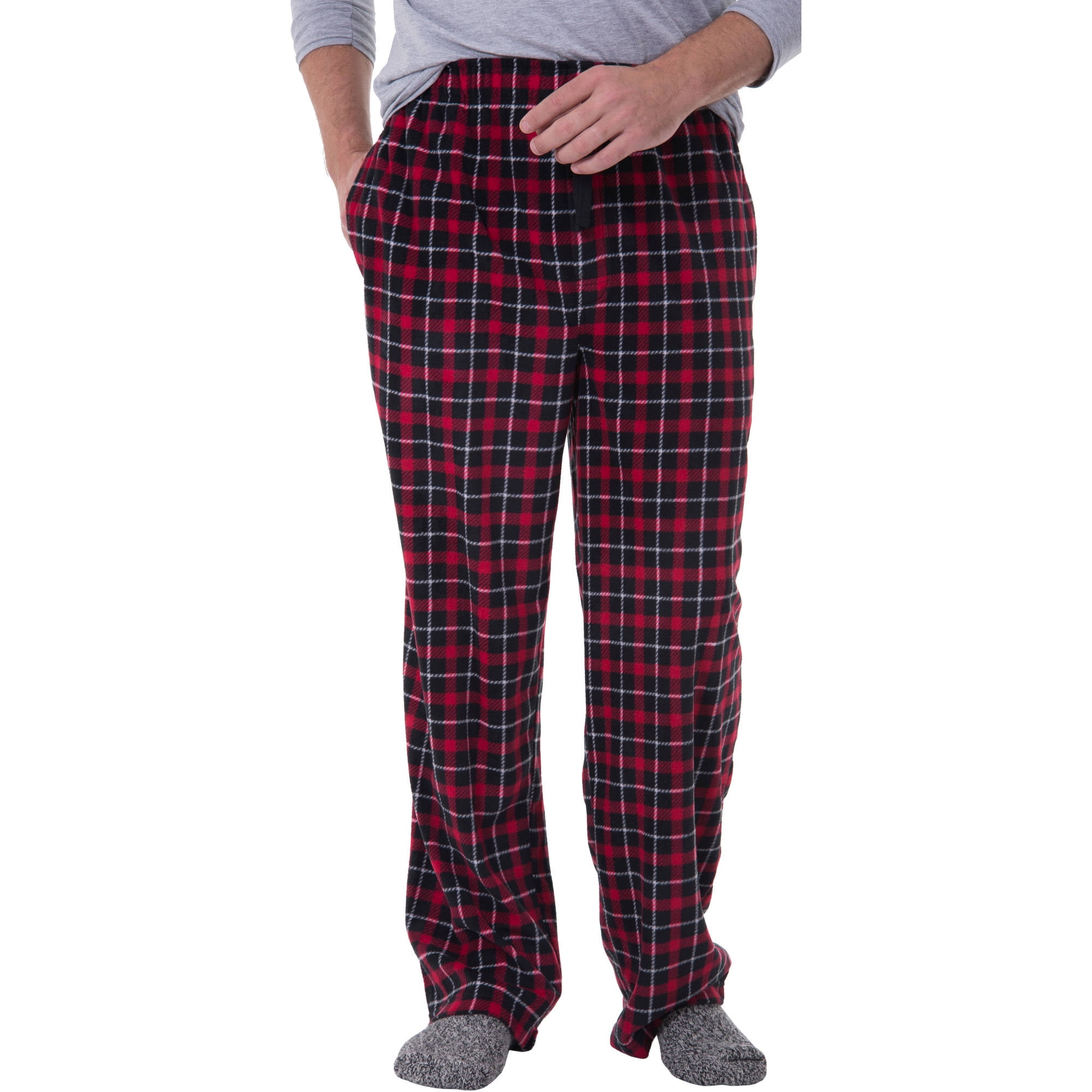 fruit of the loom men's fleece pajama pants