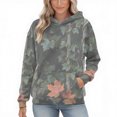 thumbnail image 5 of Womens Camo Hoodies Oversized Maple Leaf Fleece Pullover Sweatshirts Long Sleeve Unisex Mens Shirts Tops, 3XL Camouflage, 5 of 7