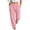 Pink, variant on CaComMARK PI Women's High Elastic Waist Sweatpants Elastic Waist Straight Leg Comfy Workout Casual Sweat Pants with Pockets White