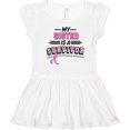 thumbnail image 3 of Inktastic My Sister is a Survivor Breast Cancer Awareness Girls Toddler Dress, 3 of 5