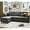 Light Gray-velvet Linen, variant on PurelyGoods Sectional Sofa and Couches for Living Room - 78''L Shaped Beige Linen Couch-Pet Friendly Modular 3-Seater Convertible Sofas-Washable Covers-Suitable for The Living Room,Beige