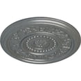 thumbnail image 3 of Ekena Millwork 16 1/8"OD x 5/8"P Marseille Ceiling Medallion (Fits Canopies up to 4 1/4"), Hand-Painted Platinum, 3 of 6