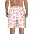 thumbnail image 3 of Naloa Kawaii Pigs Men's Beach Shorts, Surfing shorts, Swim trunks, Quick Dry Swim Trunks for Surfing Beach Fun - Large, 3 of 9