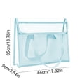 thumbnail image 3 of Thickened PVC Clear Tote Bag For Tutoring And School Double Layer Large Capacity Waterproof Book Bag For Students And Exams, 3 of 6