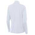 thumbnail image 3 of Women's-Antigua  White Dallas Cowboys St. Patrick's Day Intent Quarter-Zip Pullover, 3 of 4