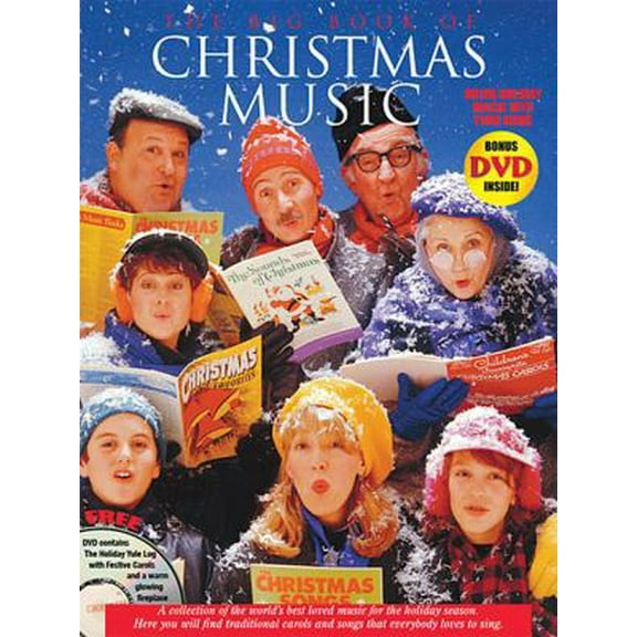 Pre-Owned Big Book of Christmas Music with Yule Log DVD: P/V/G Songbook [With Yule Log DVD] (Paperback) 0825637198 9780825637193