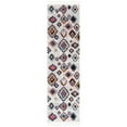 thumbnail image 2 of SAFAVIEH Morocco Skin Abstract Geometric Polyester Runner Rug, Cream/Multi, 2'2" x 8', 2 of 10