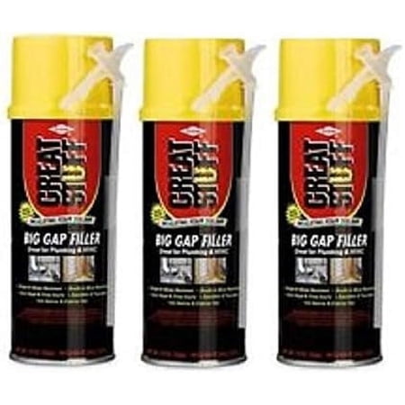Great Stuff Big Gap Filler Expanding Straw Foam 12-Ounce- 157906 -Pack of 3 cans