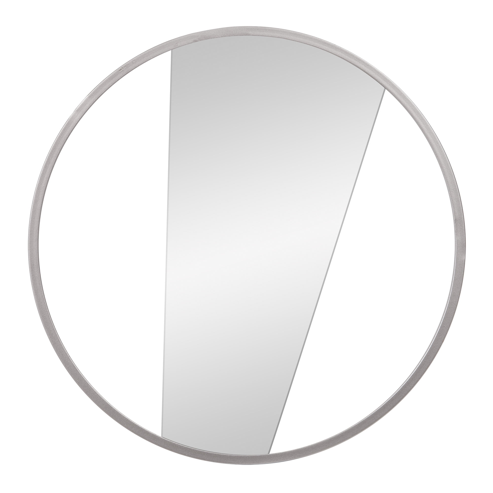 16 Geometric Cut Out Round Metal Wall Accent Mirror