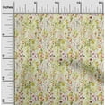 thumbnail image 2 of oneOone Cotton Silk Green Fabric Floral Sewing Craft Projects Fabric Prints By Yard 42 Inch Wide, 2 of 4