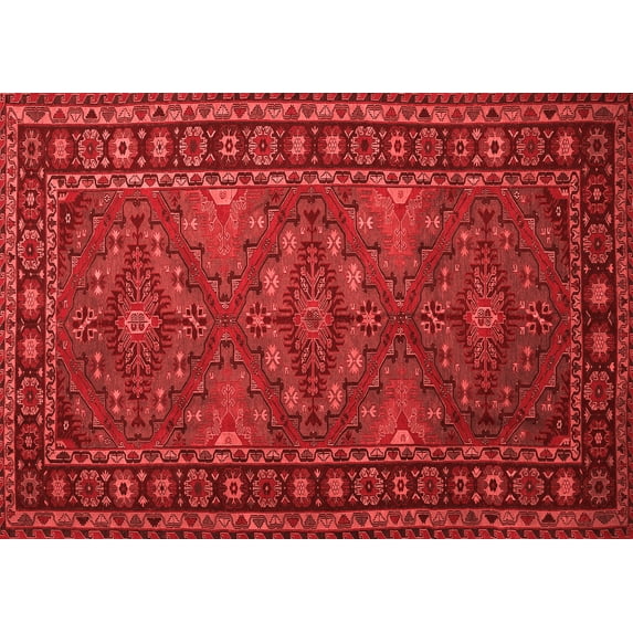 Ahgly Company Indoor Rectangle Persian Red Traditional Area Rugs, 2' x 3'
